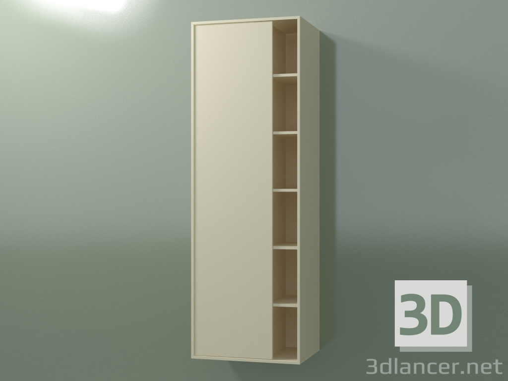 modello 3D Pensile con 1 anta sinistra (8CUCEDS01, Bone C39, L 48, P 36, H 144 cm) - anteprima