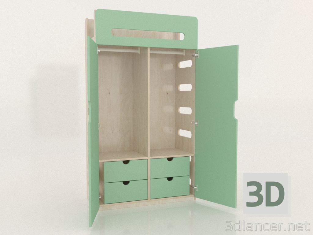 modello 3D Armadio aperto MOVE WE (WMMWE1) - anteprima