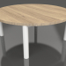 3d model Coffee table D 90 (White, Iroko wood) - preview