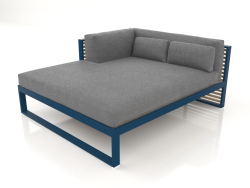 Sofá modular XL, seção 2 esquerda (azul cinza)