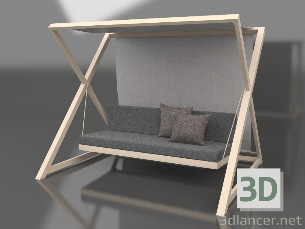 3D modeli Bahçe salıncağı (Kum) - önizleme