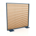 3d model Mampara de madera artificial y aluminio 150x150 (Roble dorado, Gris azul) - vista previa