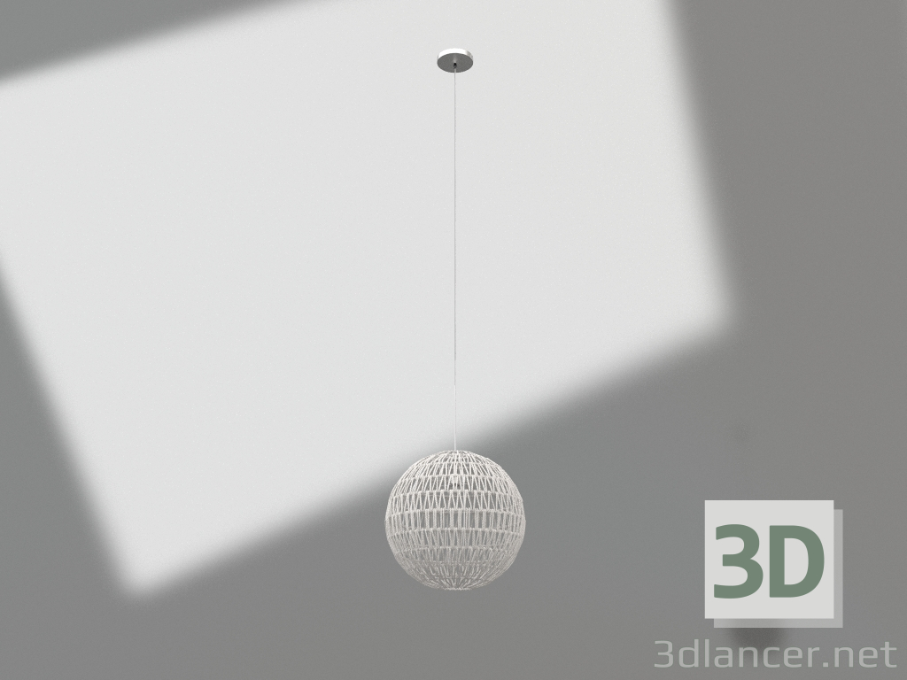 Modelo 3d Candeeiro de cabo suspenso 40 (branco) - preview