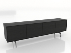 Mobile TV GRANDE 2000 mm (nero RAL 9005)