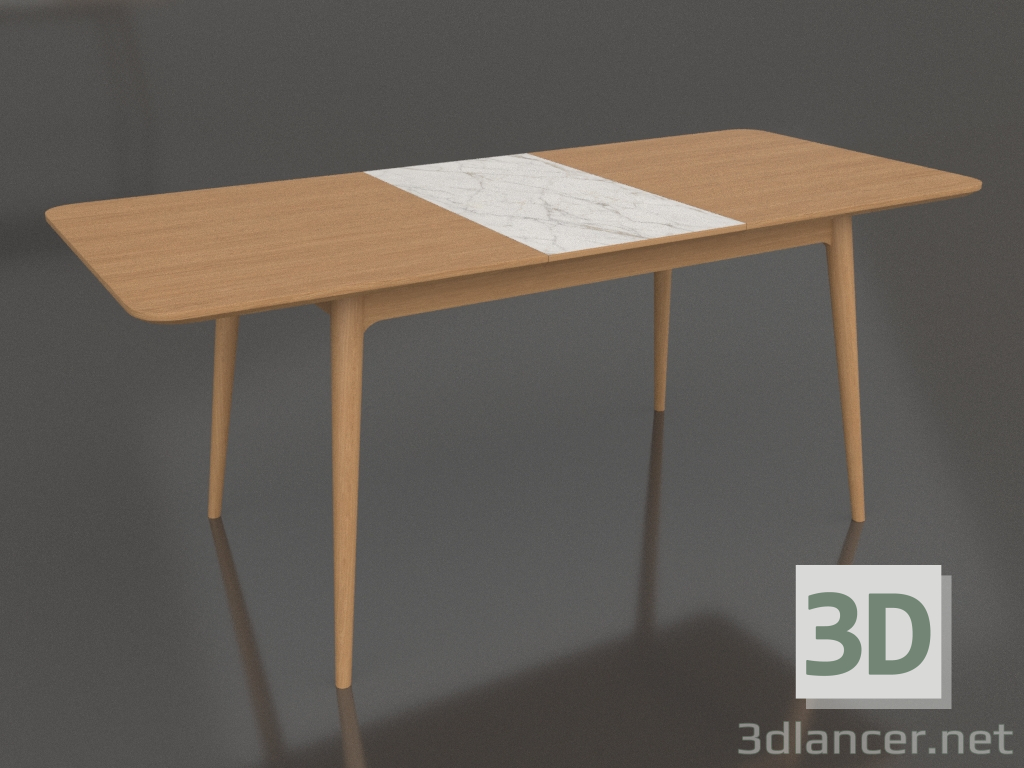3D modeli Yemek masası Ekarma katlanır 1840x800 mm (Doğal meşe, seçenek 1) - önizleme 3D modeli Yemek masası Ekarma katlanır 1840x800 mm (Doğal meşe, seçenek 1) - önizleme