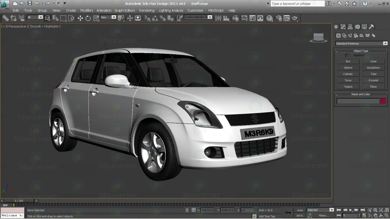 3d model Carro Suzuki Swift 2016 - vista previa