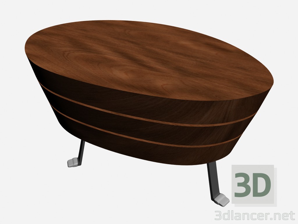 3D Modell Couchtisch John 2 - Vorschau