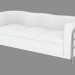 3D Modell Ledersofa dreifach Onda - Vorschau