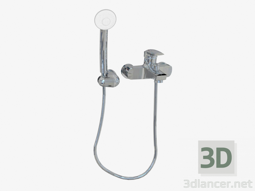 3d model Mezclador de bañera de pared con ducha Jaguar Line (BDX 011M) - vista previa