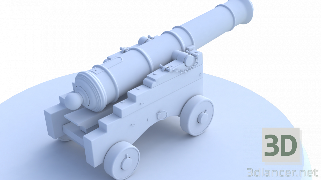 Kanone 3D-Modell kaufen - Rendern