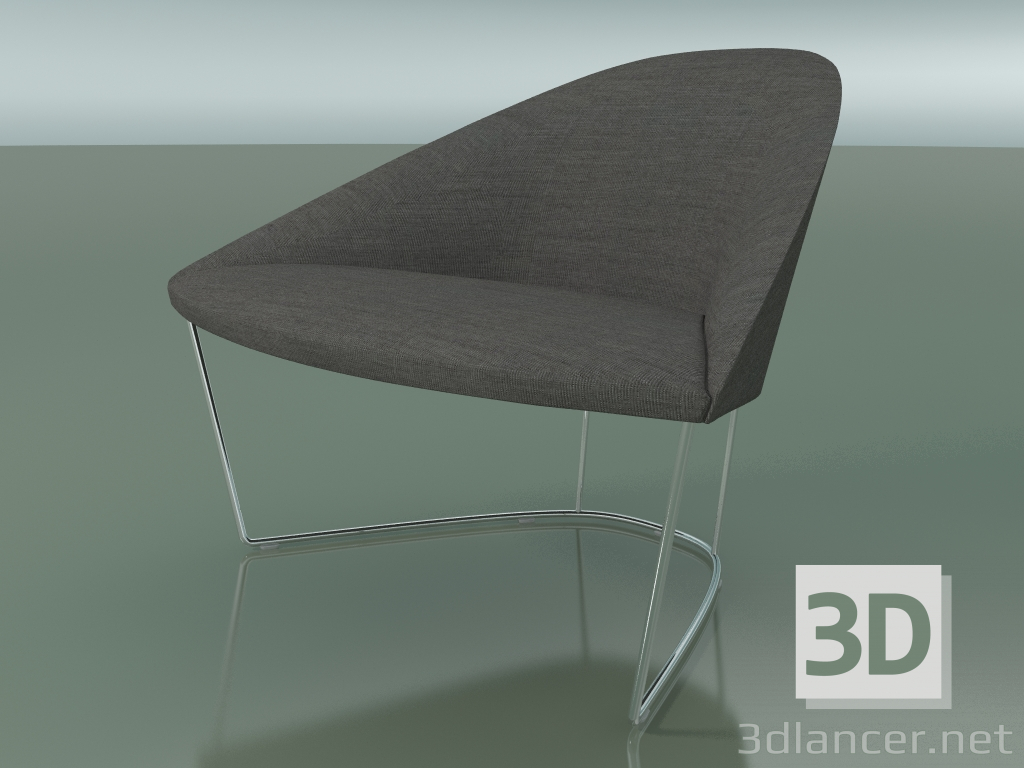 modello 3D Sedia 4303 (M-96 cm, skid, CRO) - anteprima