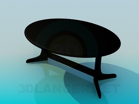 3d model Oval table - preview