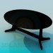 3d model Oval table - preview