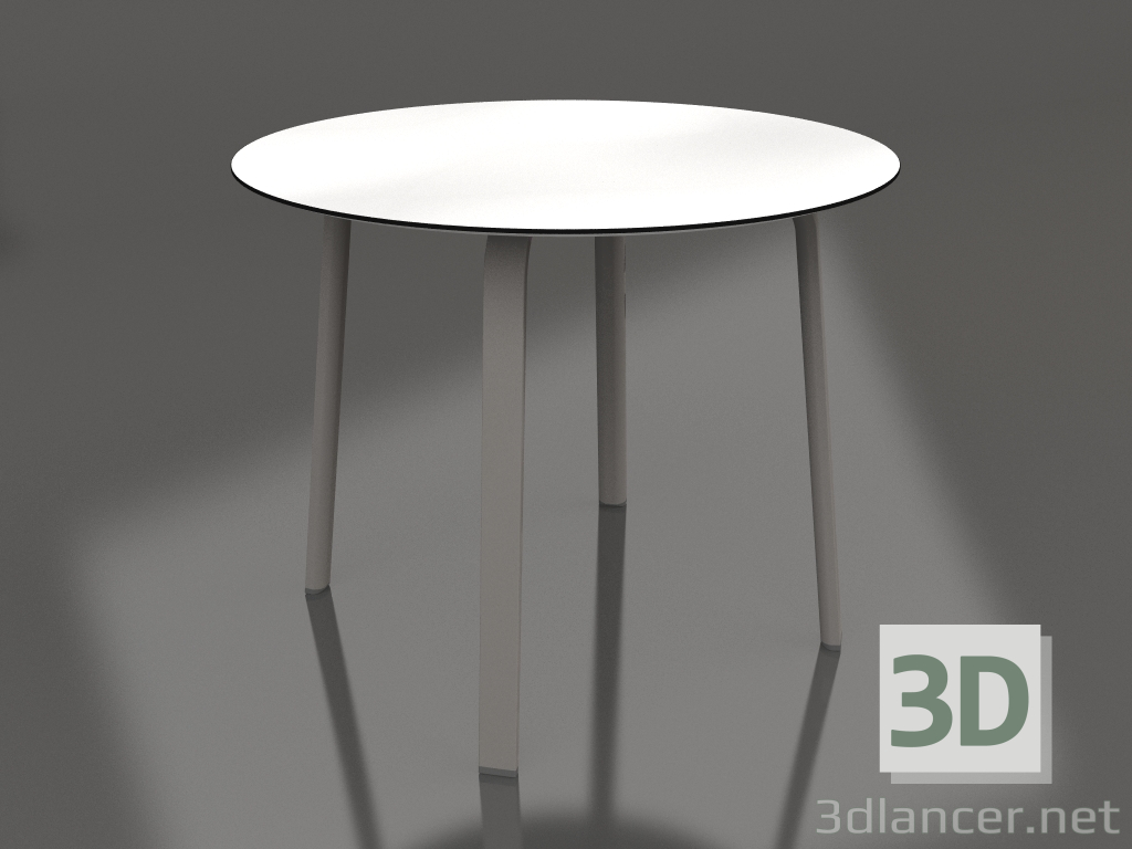 3d model Mesa de comedor redonda Ø90 (Gris cuarzo) - vista previa