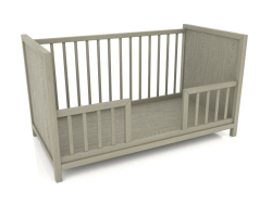 A cot with a low side