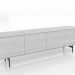 modèle 3D Meuble TV LARGE 2000 mm (blanc RAL 9010) - preview