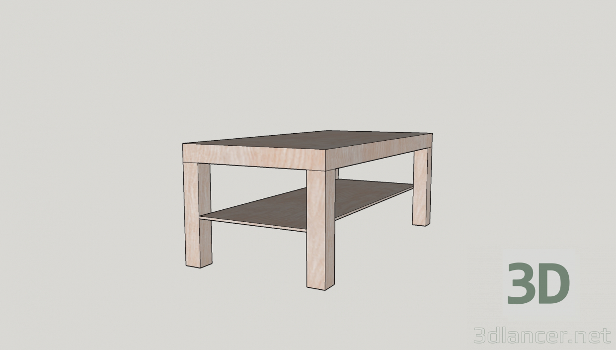 3d model LACK IKEA - vista previa