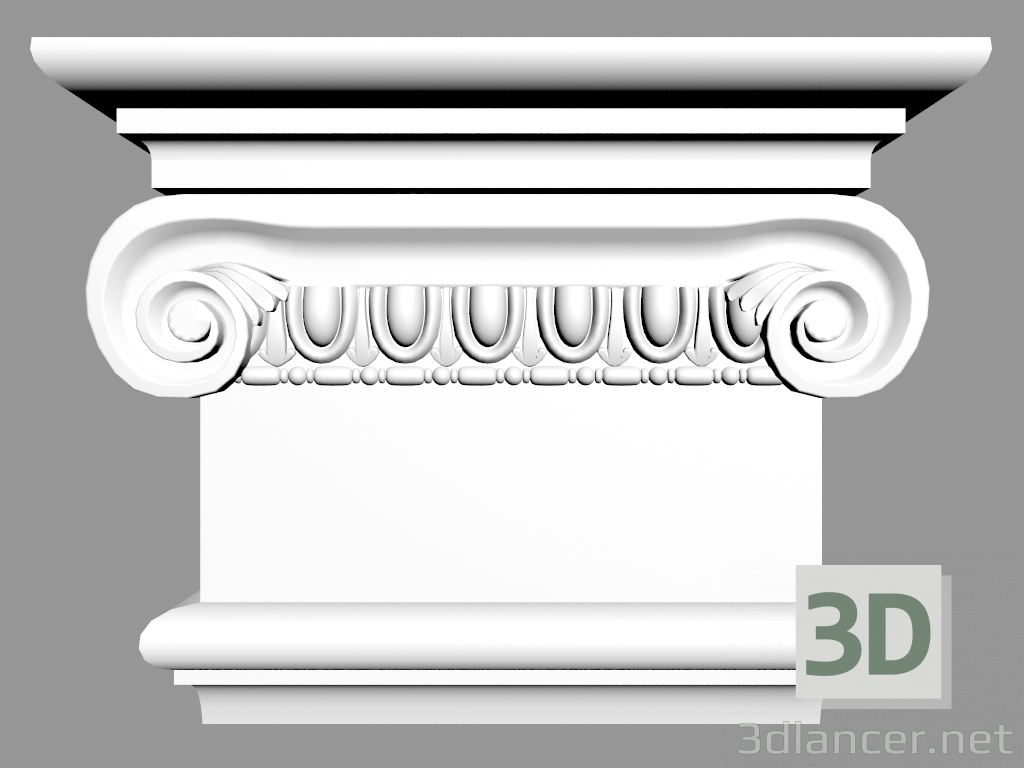 3d model Pilaster (capital) PL579LR - preview