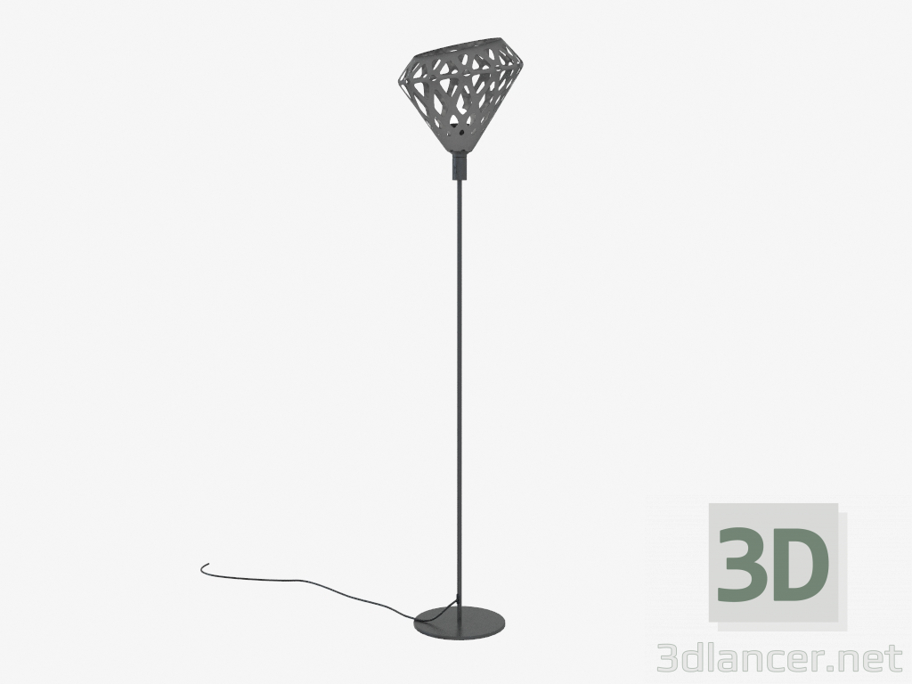 3d model Floor lamp (Gray dark) - preview