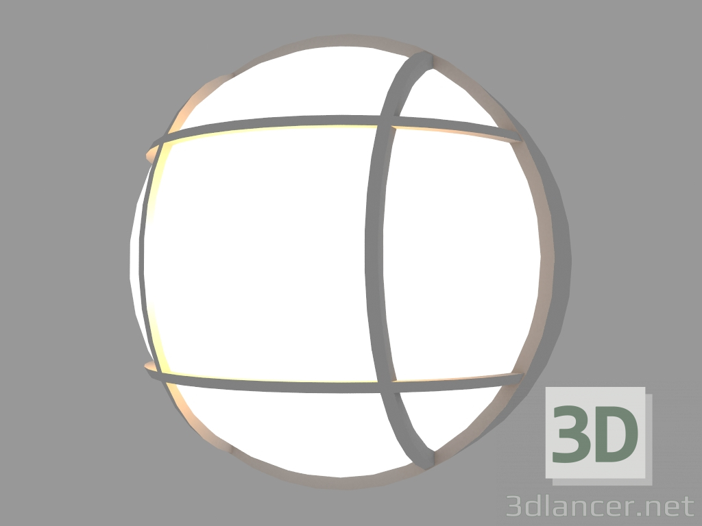 3d model Lámpara de pared PLAFONIERE REDONDA CON JAULA (S185G) - vista previa