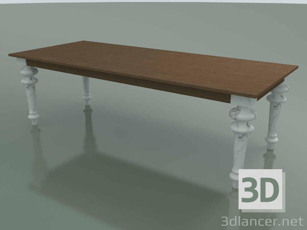 3d model Mesa de comedor (33, natural, mármol) - vista previa