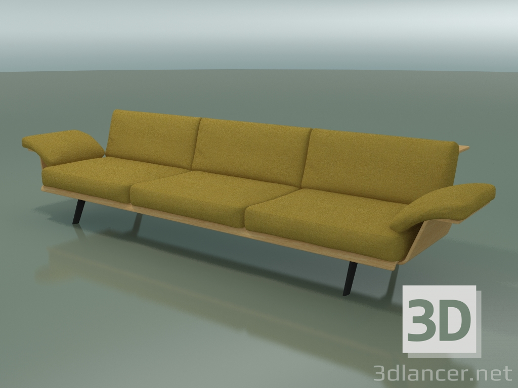 3D modeli Merkezi modül Lounge 4404 (L 270 cm, Doğal meşe) - önizleme