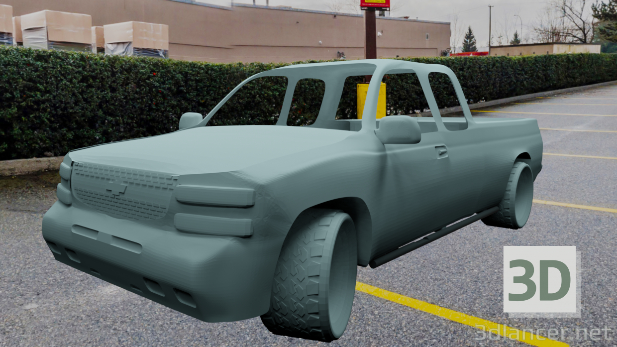 3d Chevrolet Silverado модель купити - зображення