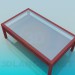 3d model Coffee table with the two-level tabletop - preview