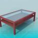 3d model Coffee table with the two-level tabletop - preview