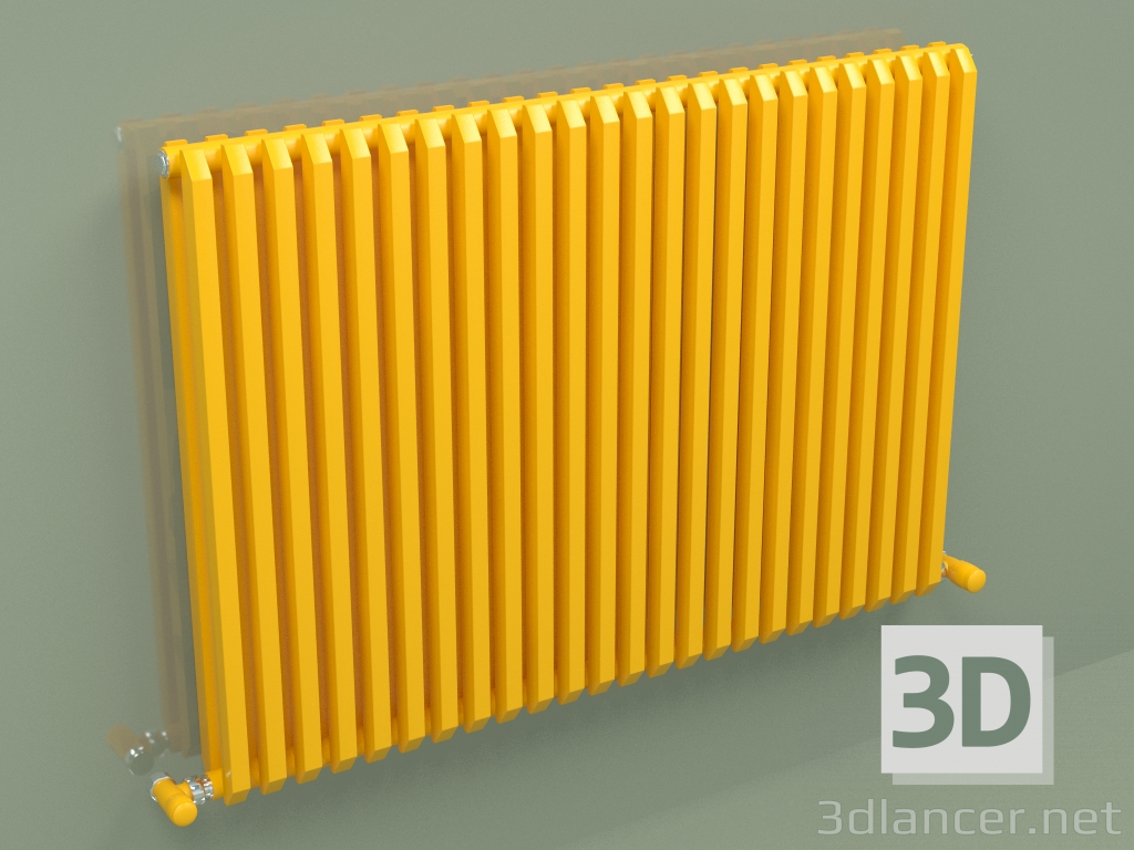 3d model Radiator SAX 2 (H 680 24 EL, Melon yellow - RAL 1028) - preview