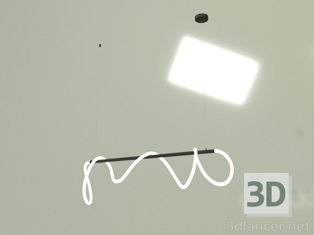 modello 3D Lampada a sospensione ROPE L120 4000K BK 10006 - anteprima