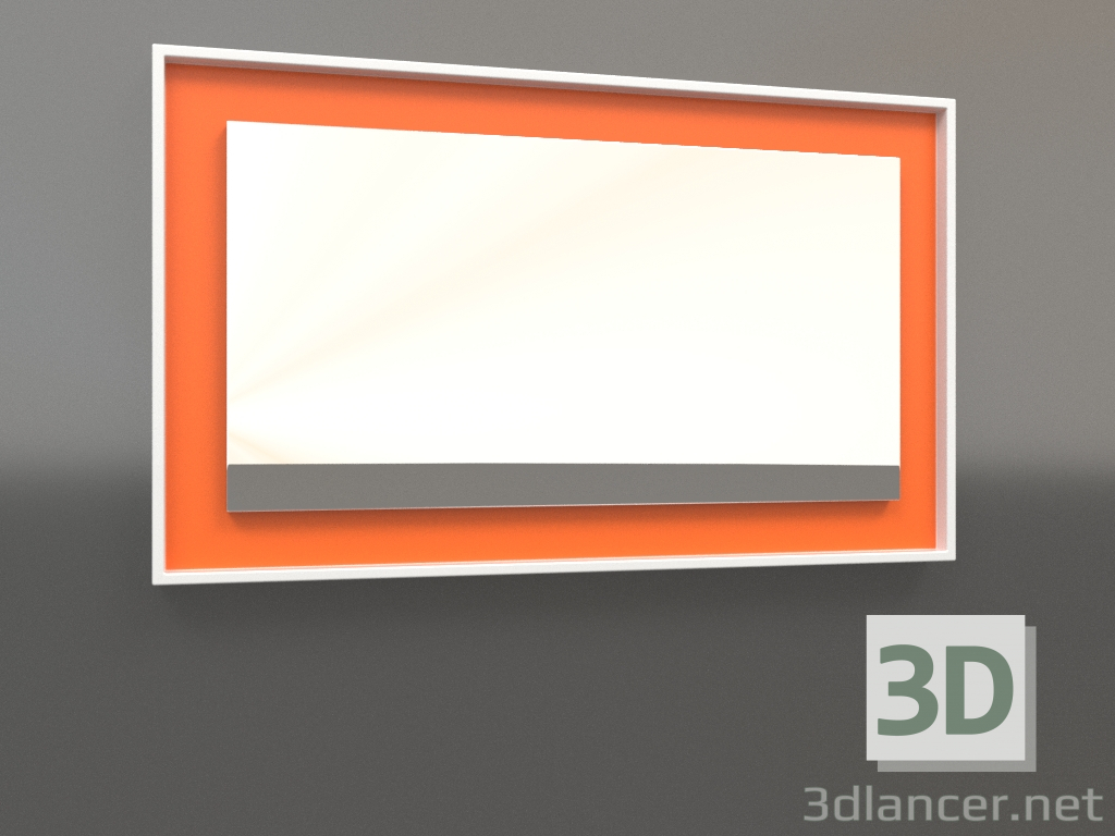 modello 3D Specchio ZL 18 (750x450, bianco, arancio brillante luminoso) - anteprima