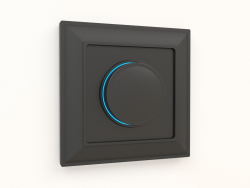 Dimmer iluminado (preto fosco)