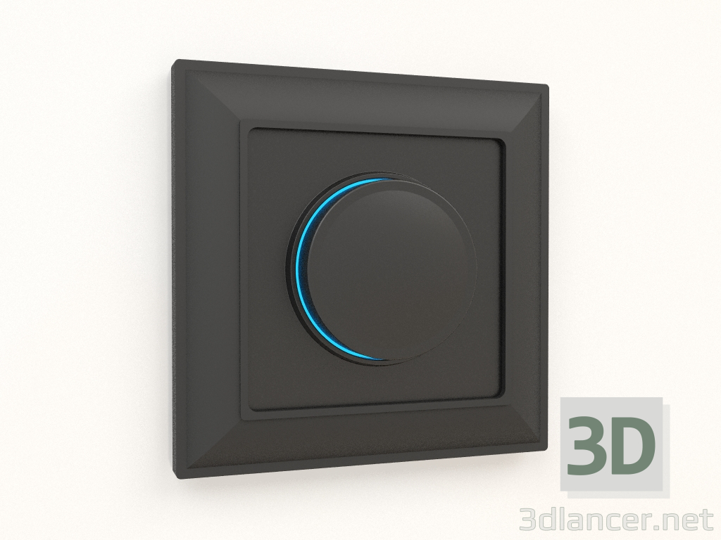 3d model Atenuador iluminado (negro mate) - vista previa