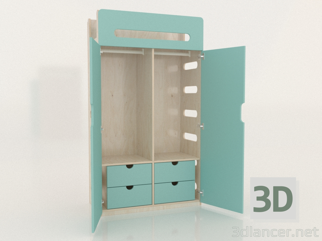 modello 3D Armadio aperto MOVE WE (WTMWE1) - anteprima