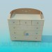 3d model Chest of drawers for children's room - preview