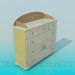 3d model Chest of drawers for children's room - preview