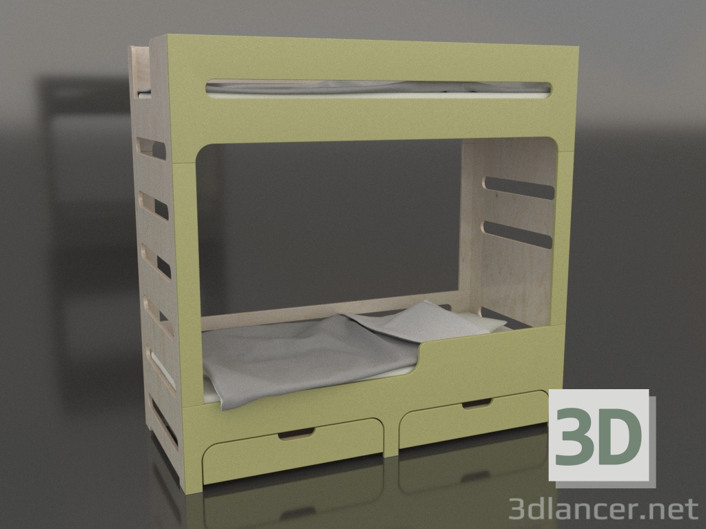 3D Modell Etagenbett MODE HR (UDDHR1) - Vorschau