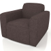 3d model 1-seater sofa Bor (Anthracite) - preview