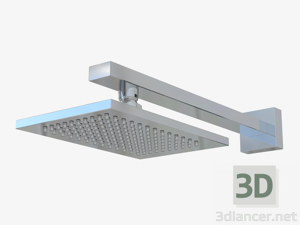 3d model Cabezal de ducha para montaje empotrado (20148) - vista previa