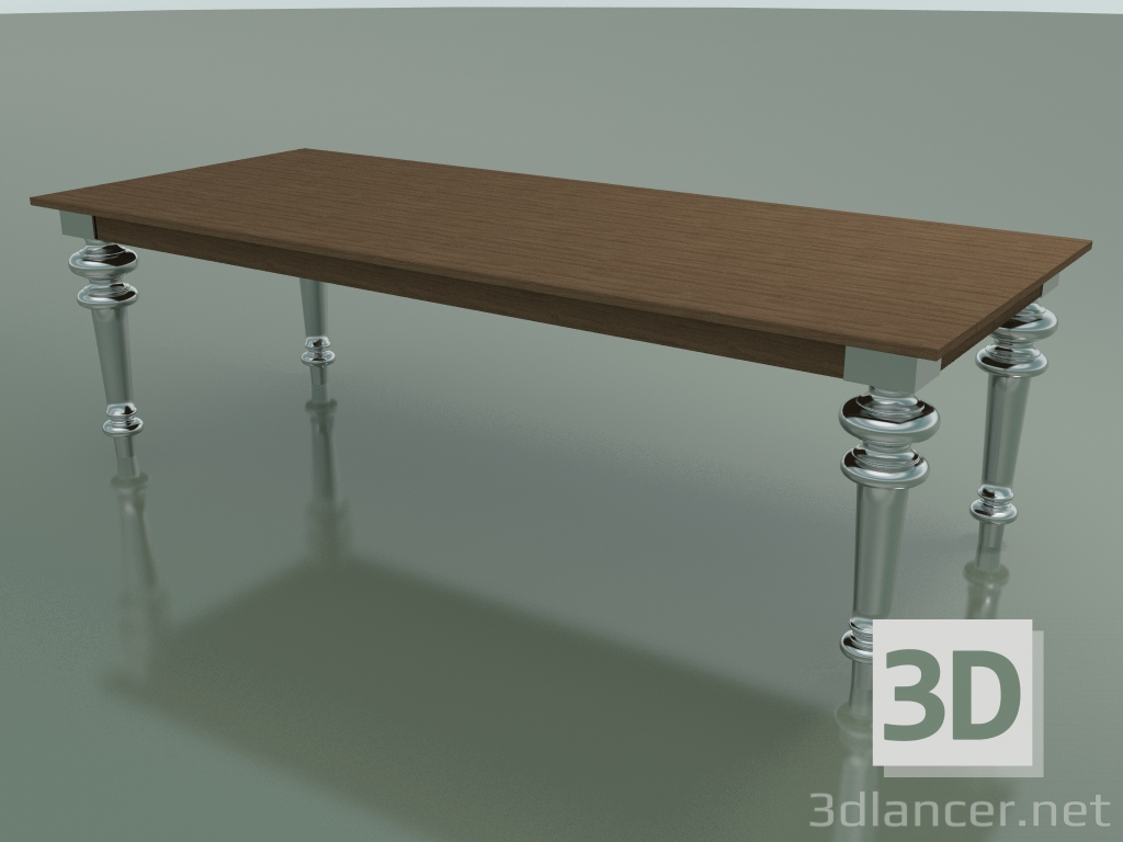 3d model Dining table (33, Natural, Aluminum) - preview