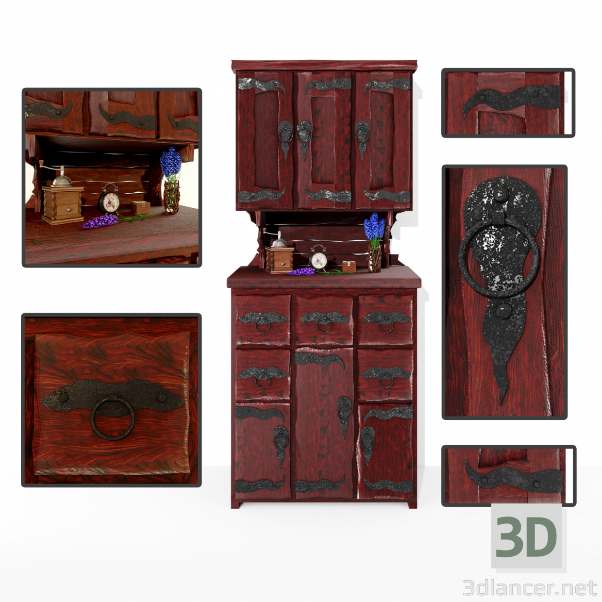 3d Buffet Buffet Tavern is aged model buy - render