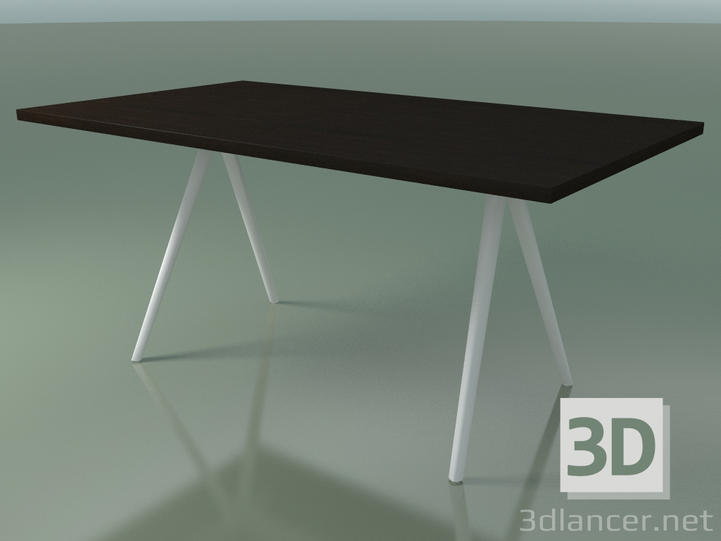 modello 3D Tavolo rettangolare 5431 (H 74 - 90x160 cm, gambe 150 °, impiallacciato L21 wengè, V12) - anteprima