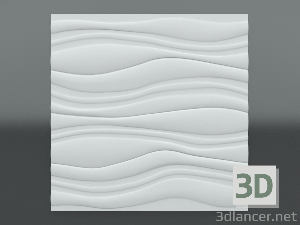 Modelo 3d Painel 3d de gesso Z-305 - preview