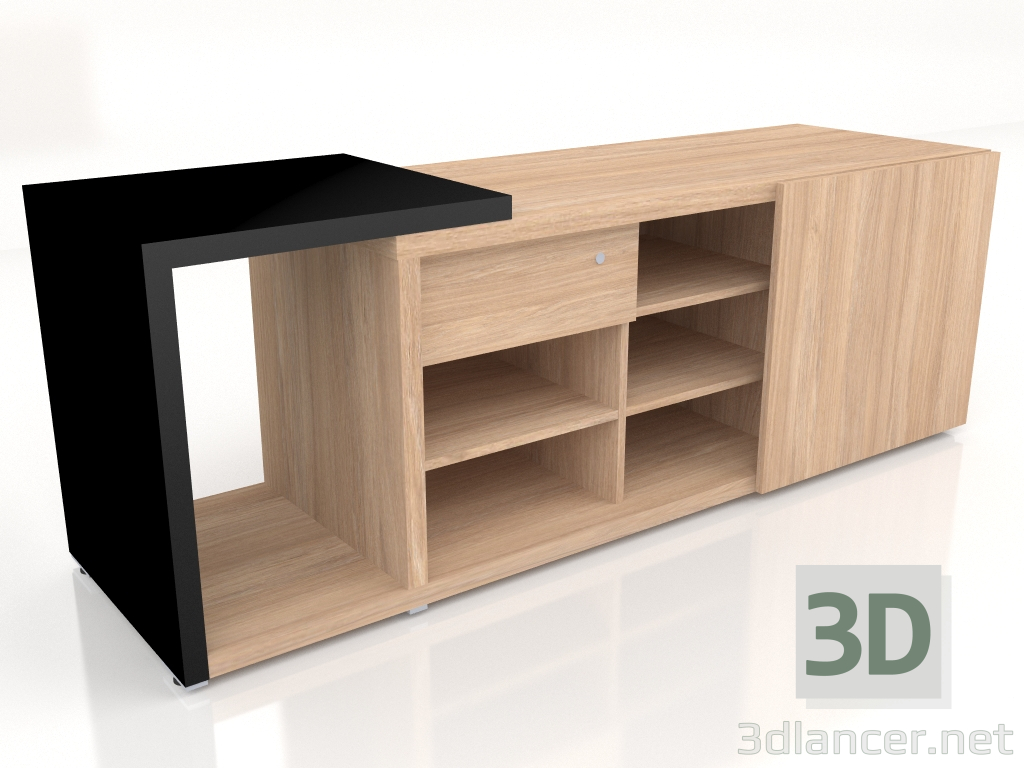 modèle 3D Armoire de bureau Mito MIT36 (1887x572x690) - preview