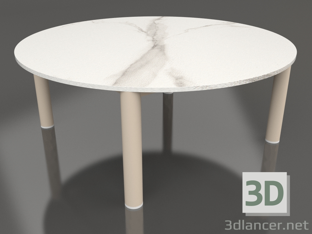 3d модель Стіл журнальний D 90 (Sand, DEKTON Aura) – превью