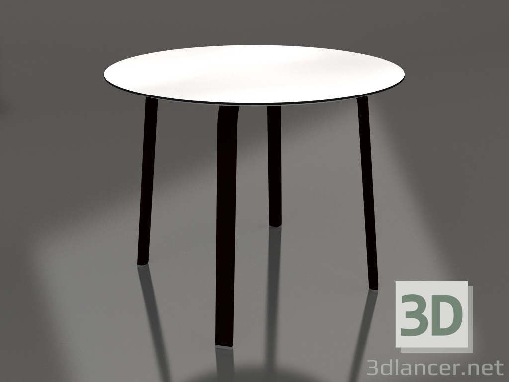 Modelo 3d Mesa de jantar redonda Ø90 (preta) - preview