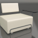 3d model Sillón con reposabrazos derecho (Antracita) - vista previa