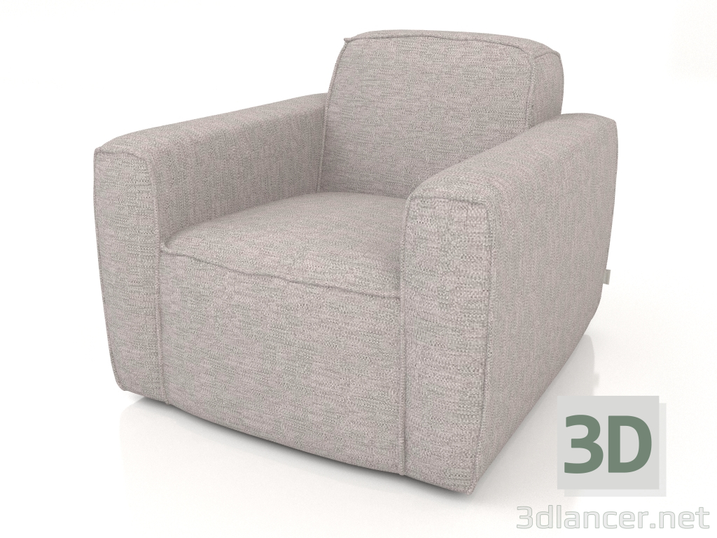 3d модель Диван 1-місний Bor (Grey) – превью