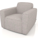 3d model Single sofa Bor (Grey) - preview